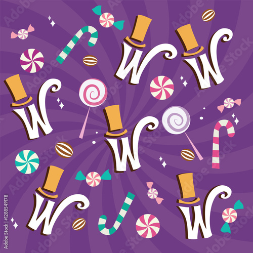 seamless pattern with christmas decorations