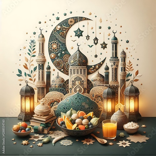 Ramadan Iftar Feast Ramadan Mubarak Dinner Ramadan Kareem Celebration