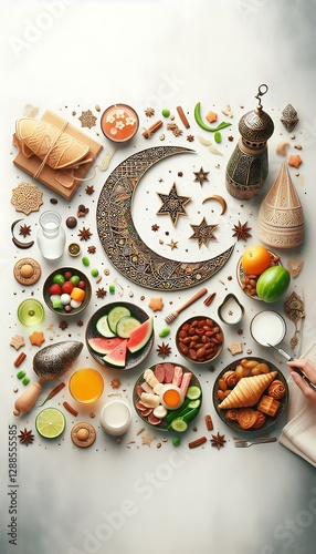 Ramadan Iftar Feast Ramadan Mubarak Dinner Ramadan Kareem Celebration