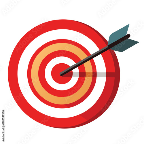 "Archery Target with Arrow | Competitive Sports and Success Goal"
