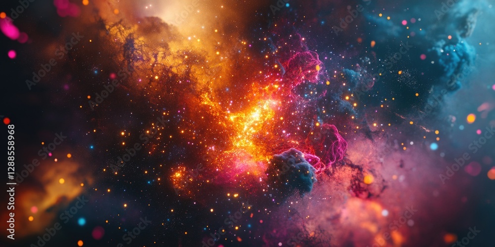 Colorful Galaxy Space