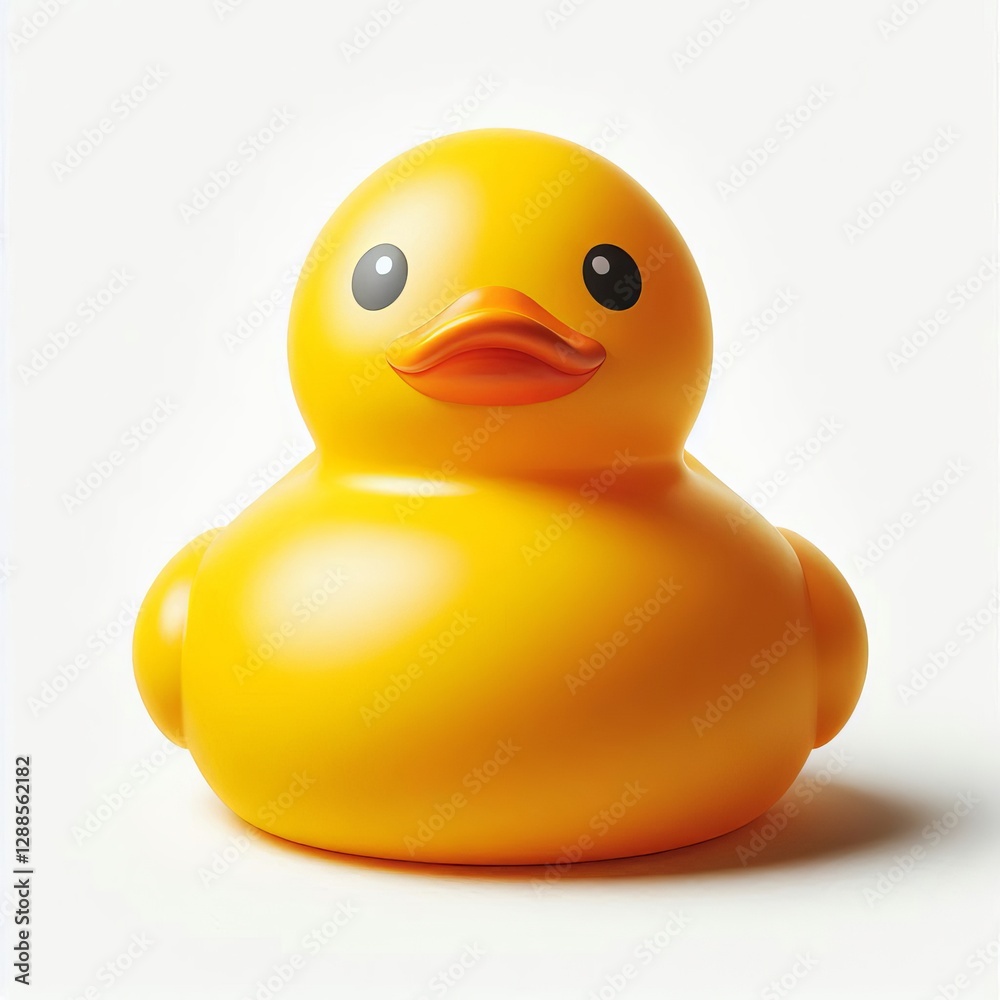 large yellow rubber duck against a white background large yellow rubber duck against a white background