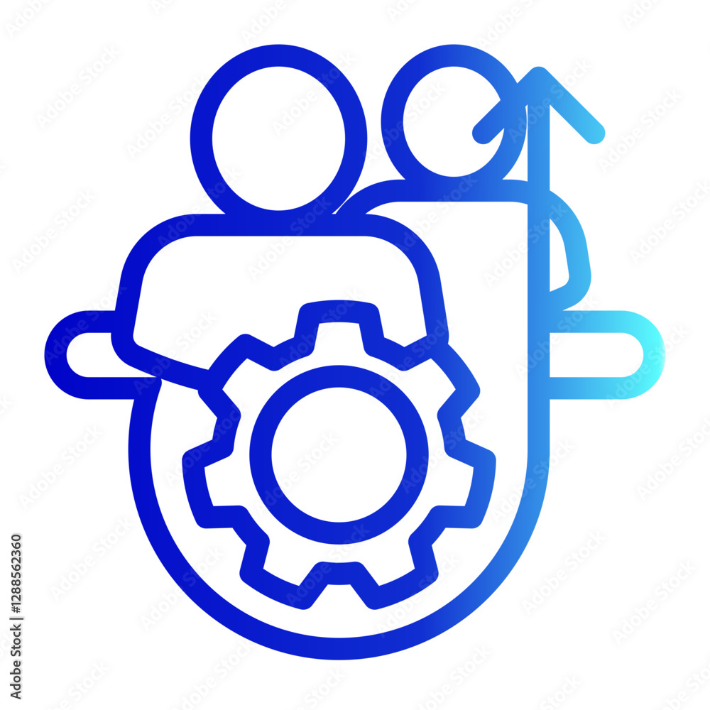 change management Icon Trendy Line Gradient Style for Mentoring Pack Icon Themes change management Icon Trendy Line Gradient Style for Mentoring Pack Icon Themes