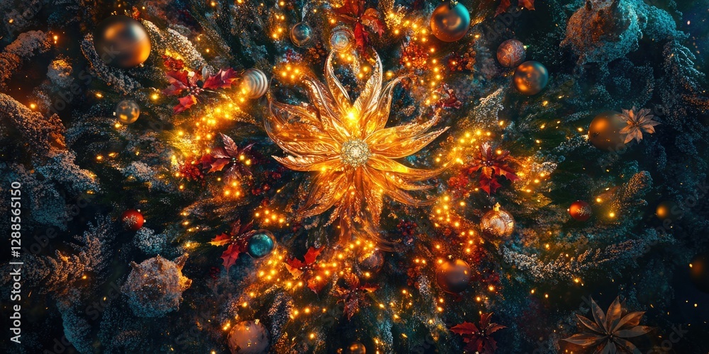 Fototapeta premium Christmas Tree Decoats