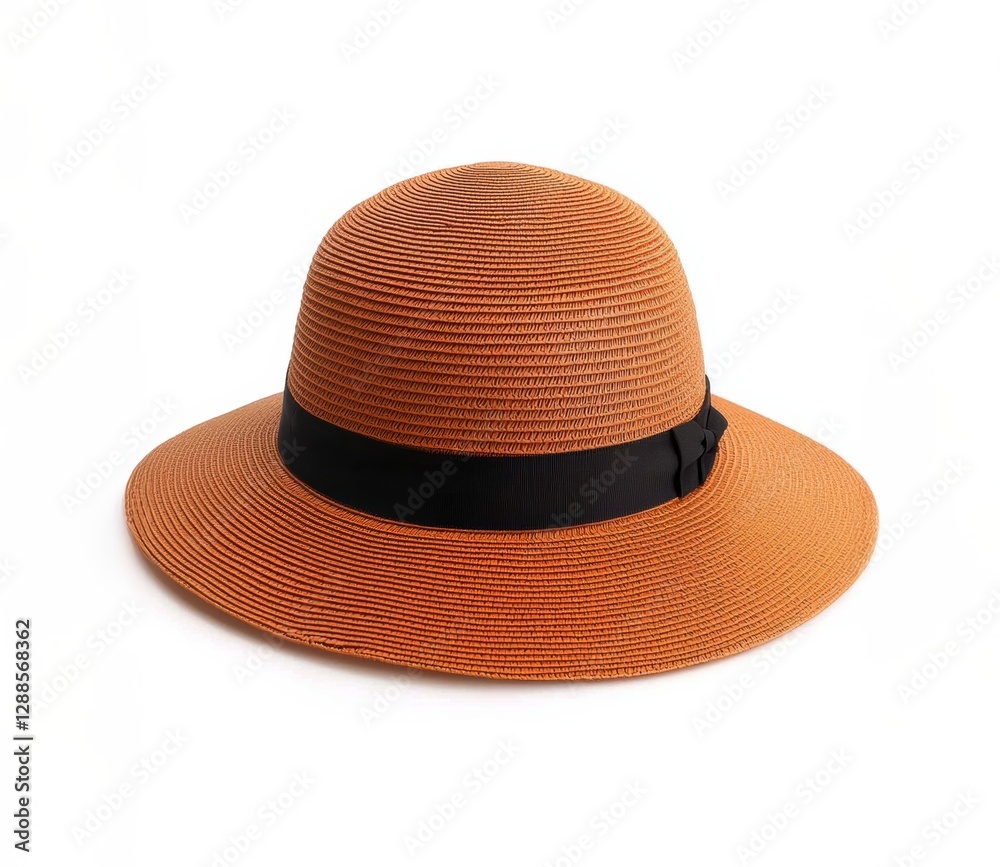 Stylish straw hat, wide brim, perfect for sunny days. Adds elegance. Stylish straw hat, wide brim, perfect for sunny days. Adds elegance.