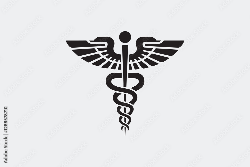 Healthcare and Medicine Emblem Caduceus Icon vector Healthcare and Medicine Emblem Caduceus Icon vector