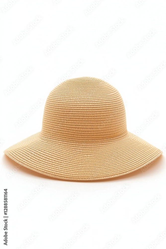 Stylish straw hat wide brim perfect for sunny days outdoors. Stylish straw hat wide brim perfect for sunny days outdoors.