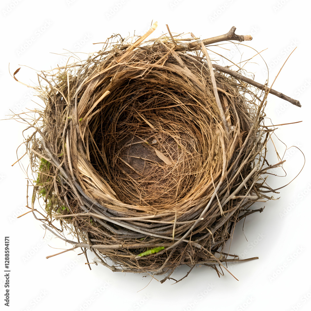 Obraz premium A Round Hay Bale Rustic Texture and Golden Hues