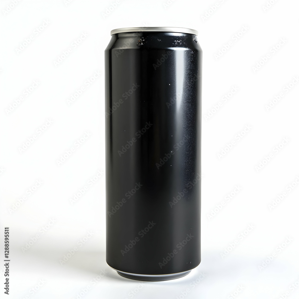 Black Metal Aluminum Beverage Drink Can 500ml Mockup Template Ready For Your Design Isolated Black Metal Aluminum Beverage Drink Can 500ml Mockup Template Ready For Your Design Isolated