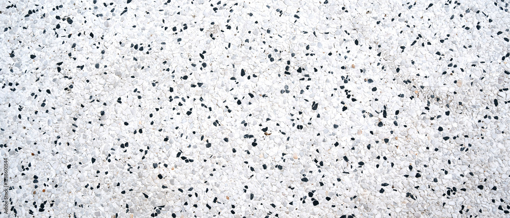 white background with the texture of black stones on the pavement white background with the texture of black stones on the pavement