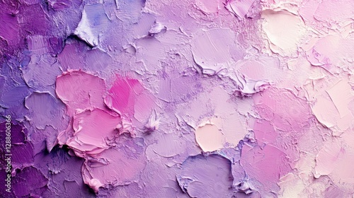 Abstract texture featuring vibrant purple and pink paint strokes creating a soothing visual effect