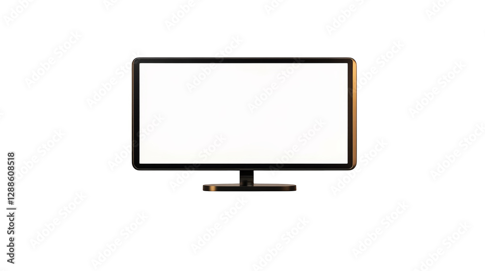 Blank computer monitor screen for mockups, presentations, and digital design projects, a versatile template Blank computer monitor screen for mockups, presentations, and digital design projects, a versatile template
