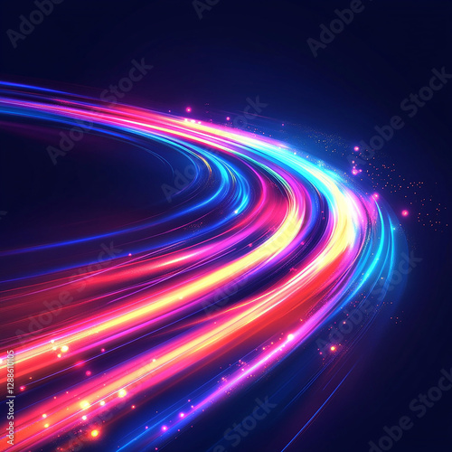 abstract colorful background Abstract Light Trails