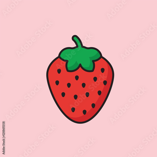 Strawberry Icon Illustration