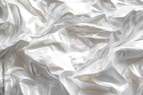 A background adorned with delicate, semi-transparent white sheer fabric