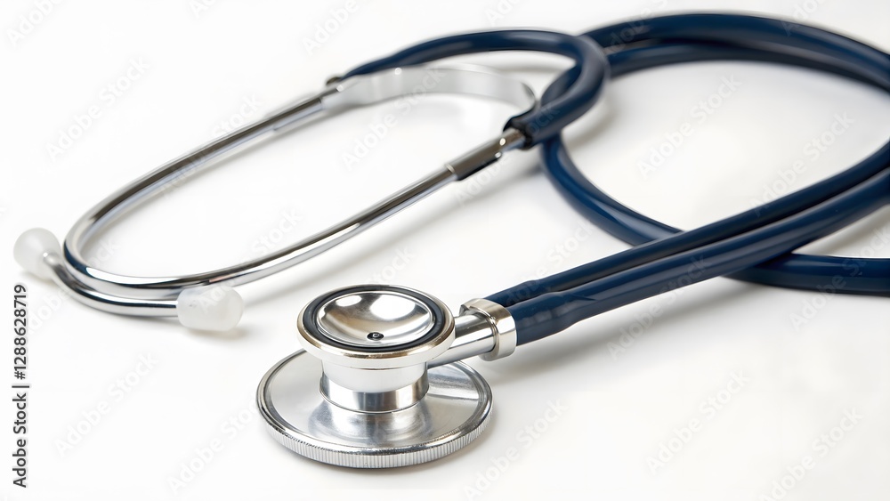 Medical stethoscope on white background. Created with Ai Medical stethoscope on white background. Created with Ai