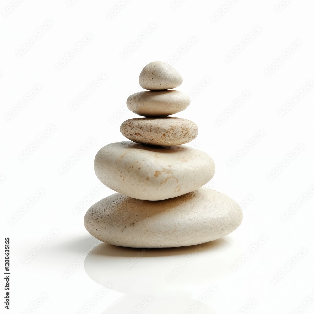 Stack of zen stones, pebbles tower on white transparent background. Harmony, balance composition. Symbol of relaxation, meditation, tranquility, spa, calmness. Concept of simplicity, stability, Stack of zen stones, pebbles tower on white transparent background. Harmony, balance composition. Symbol of relaxation, meditation, tranquility, spa, calmness. Concept of simplicity, stability,