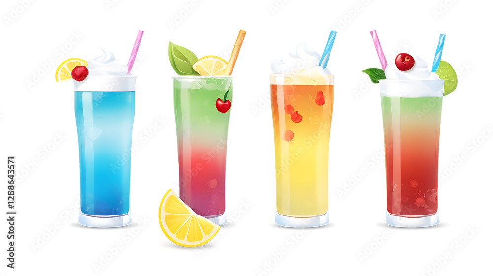 glass of lemonade glass of lemonade
