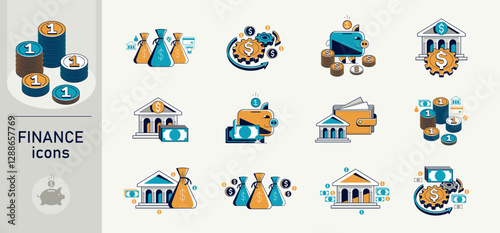 Business and finance vector...