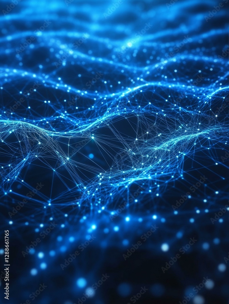 Digital Network Connections Abstract Technological Connectivity with Interlinked Data Points Digital Network Connections Abstract Technological Connectivity with Interlinked Data Points