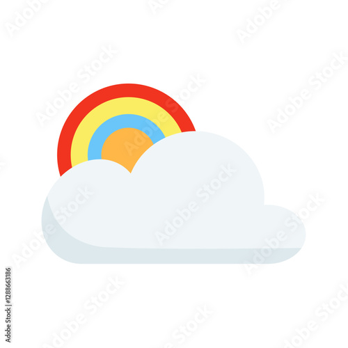 cloud and rainbow