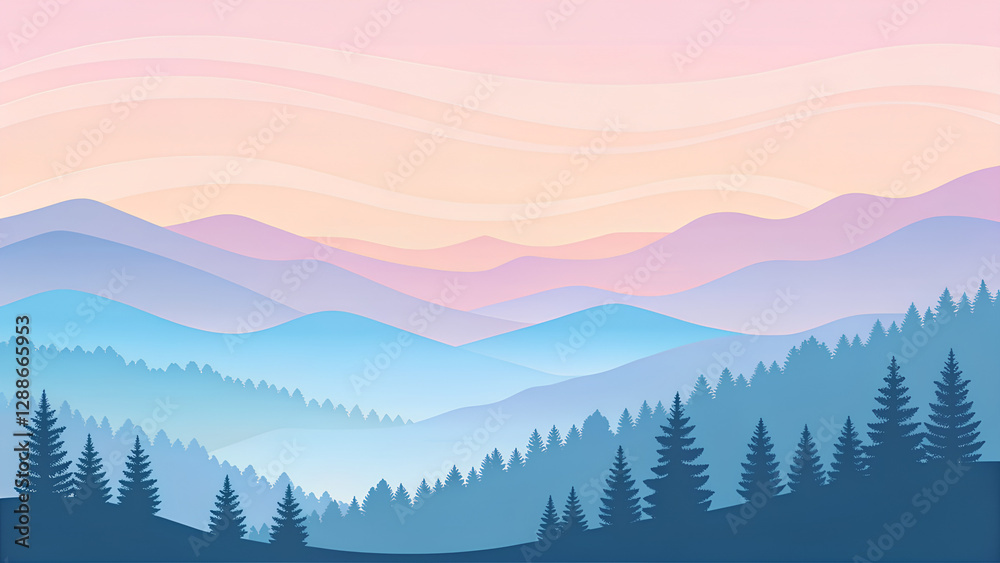 Fototapeta premium Soft Gradient Blur simple abstract background