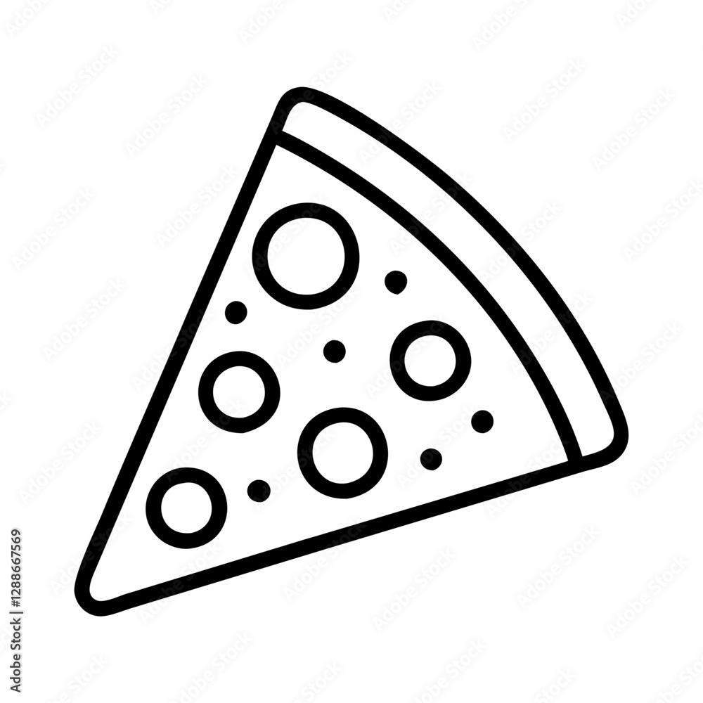 pizza slice icon, pizza slice line art - simple line art of pizza slice, perfect for pizza slice logos and icons pizza slice icon, pizza slice line art - simple line art of pizza slice, perfect for pizza slice logos and icons