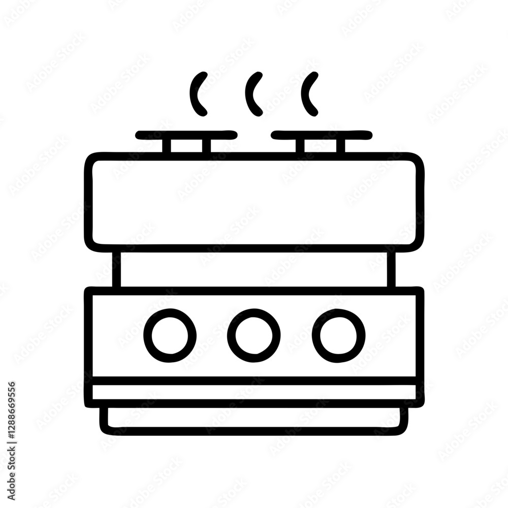stove icon, stove line art - simple line art of stove, perfect for stove logos and icons stove icon, stove line art - simple line art of stove, perfect for stove logos and icons