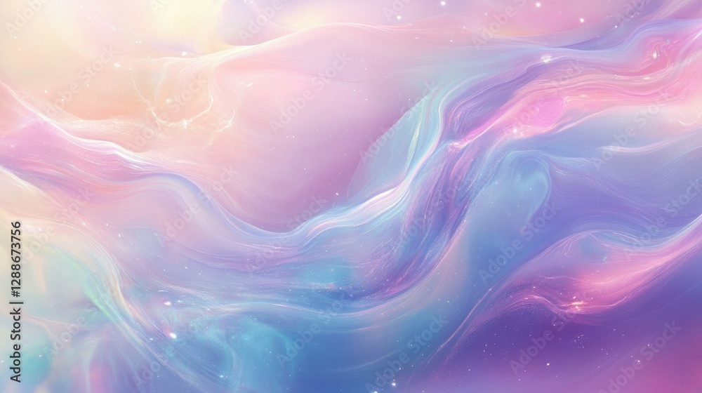 Smooth color transition in soft pastel shades with an iridescent glow, creating a dreamy abstract effect Smooth color transition in soft pastel shades with an iridescent glow, creating a dreamy abstract effect