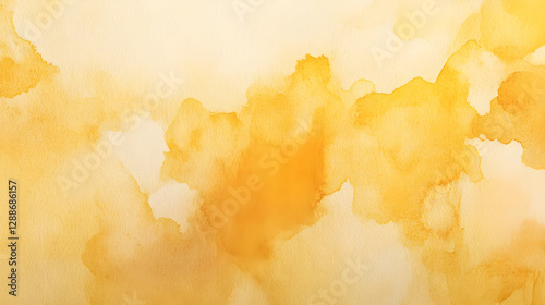 yellow watercolor wash with gentle highlights creating a warm and inviting background 