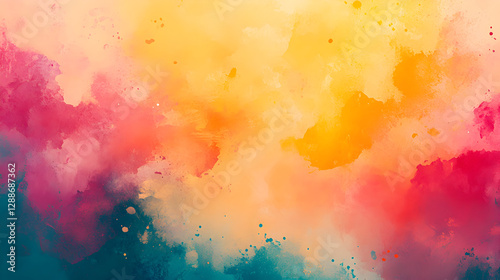 splash effect with a mix of warm and cool tones resembling an abstract artistic canvas 
