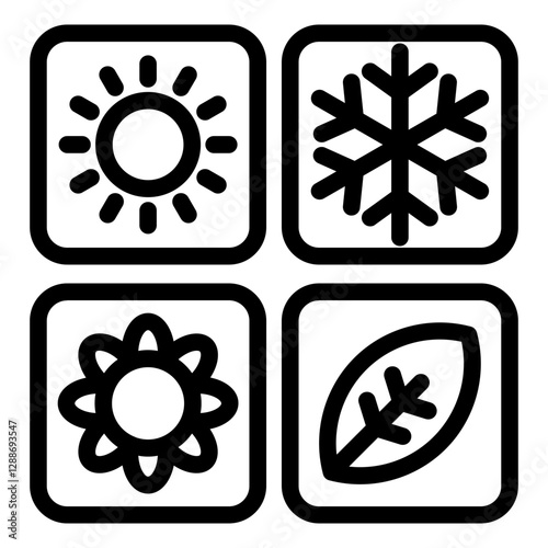 Seasons Vector Icon