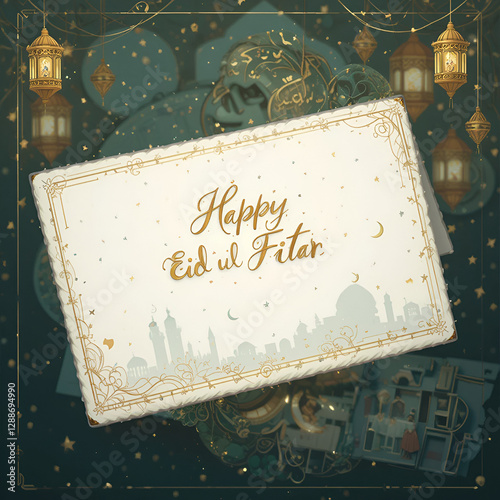Eid ul fitar greeting card 