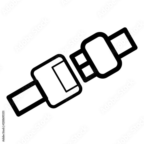 Seat Belt Vector Icon