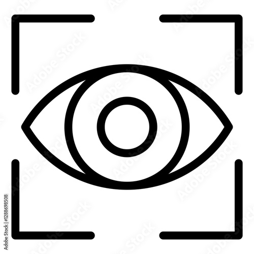 Eye Scanner Vector Icon