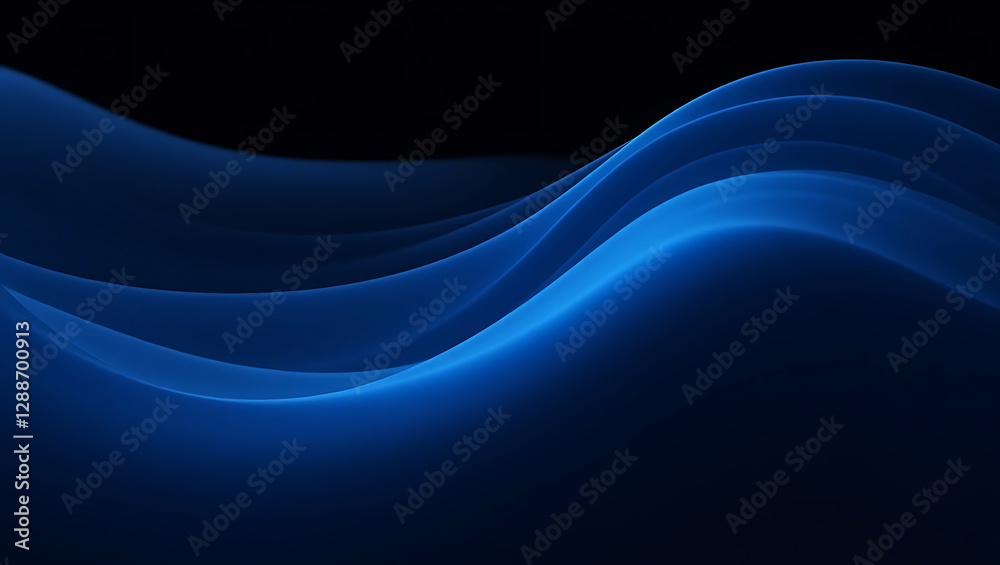 Obraz premium Abstract Blue Background with White Dot Pattern and Gradient Texture - Technology-Inspired Light and Dark Blue Design on Black Paper