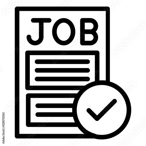 Job Description Vector Icon