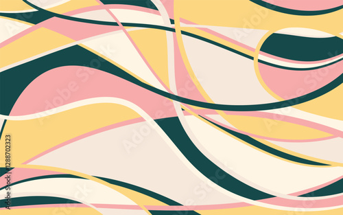 Abstract background with hand drawn doodle shapes.