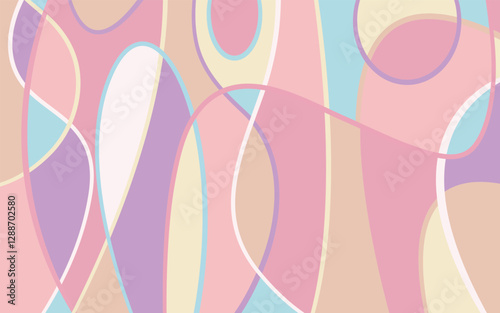 Abstract background with hand drawn doodle shapes.