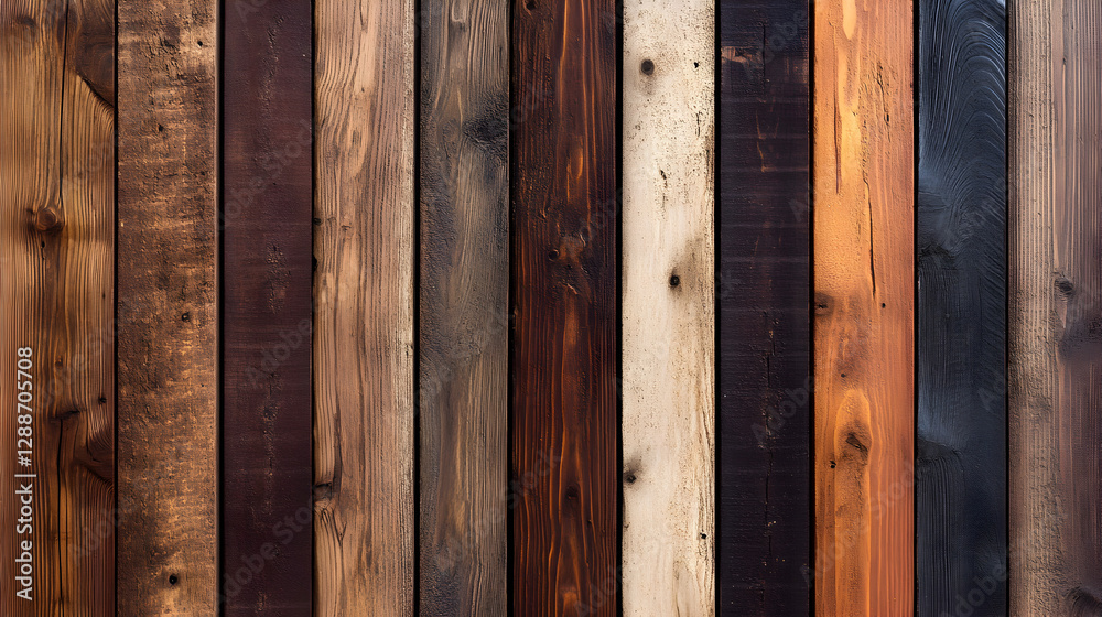 planks arranged vertically with alternating shades of brown and subtle aging effects planks arranged vertically with alternating shades of brown and subtle aging effects