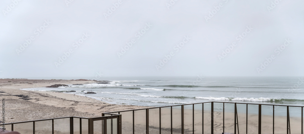 waves at cape of Ocean bay shore, Cape Cross, Namibia