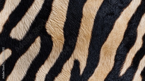 Elegant Zebra Fur Design Ideal for Fabric and Wallpaper photo