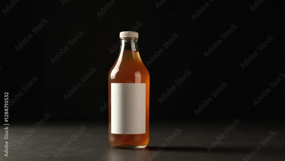 Customizable Bottle Design with Blank White Label for Personalization Customizable Bottle Design with Blank White Label for Personalization
