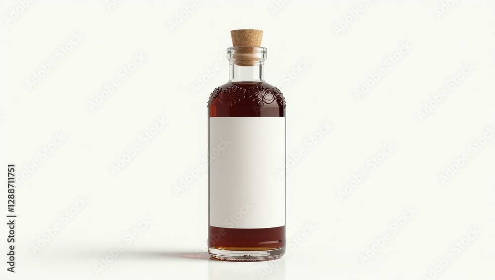 Customizable Bottle Design with Blank White Label for Personalization Customizable Bottle Design with Blank White Label for Personalization