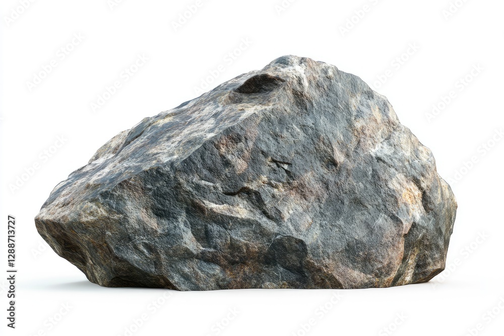 Large rock, isolated on white background Large rock, isolated on white background