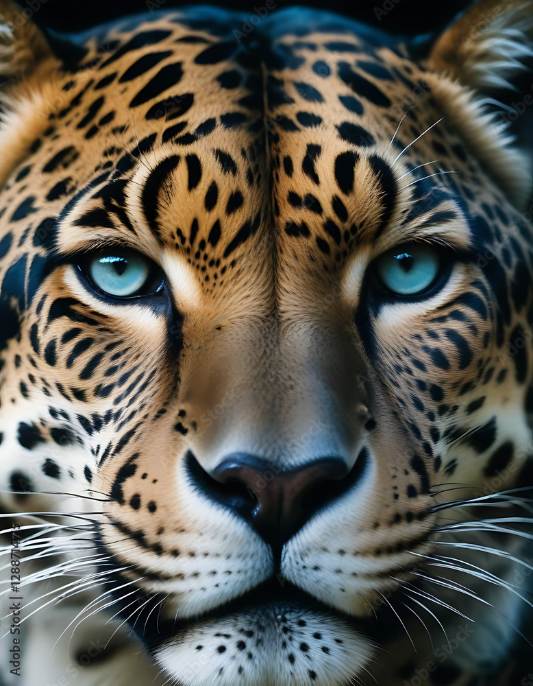 Obraz premium A close up portrait of a cheetah staring at the viewer