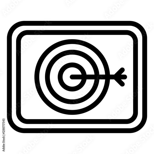 Goal Oriented Vector Icon