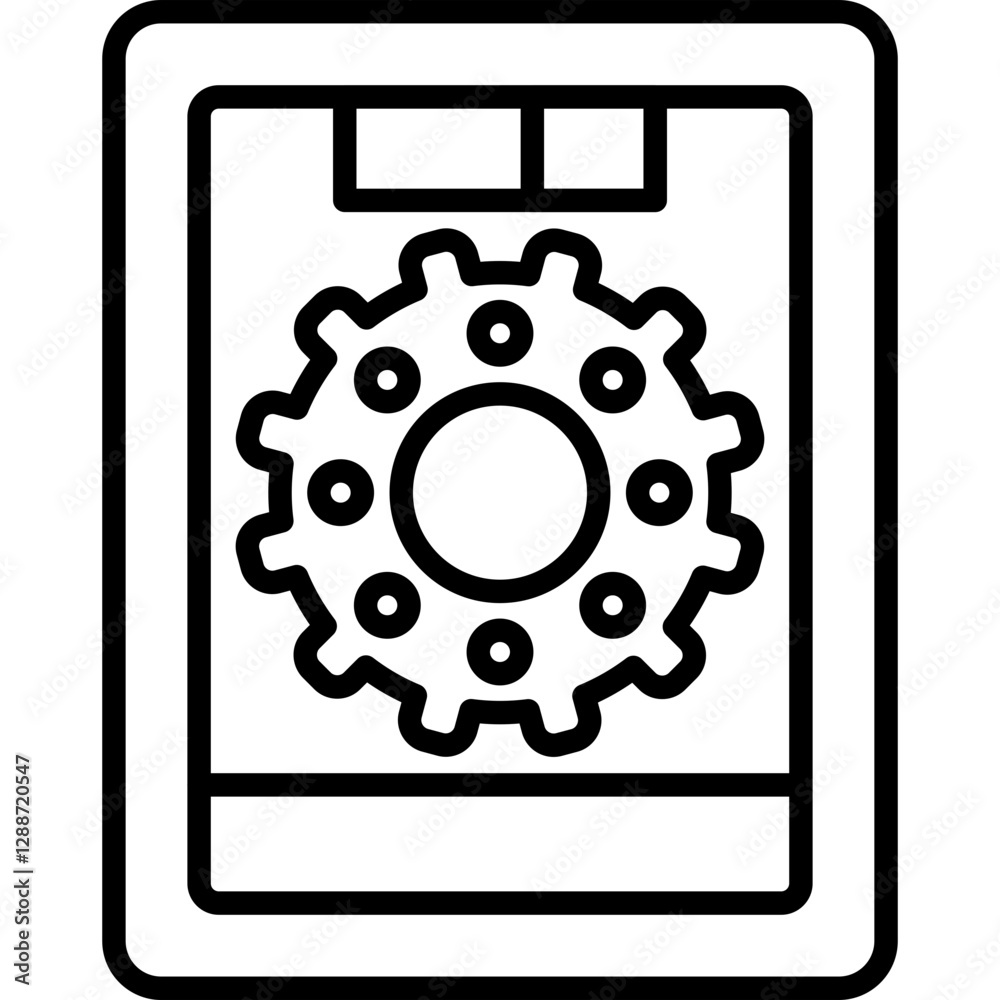 Mobile Setting Icon Vector Element Mobile Setting Icon Vector Element