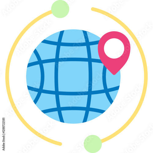 Worldwide Icon Vector Element