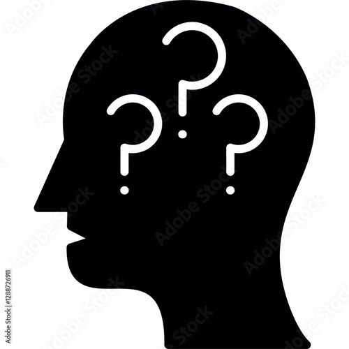 Insightful Questioning Icon Vector Element